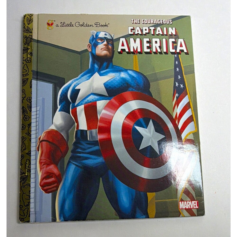 A Little Golden Book The Courageous Captain America HC 2011 Ages 4-8